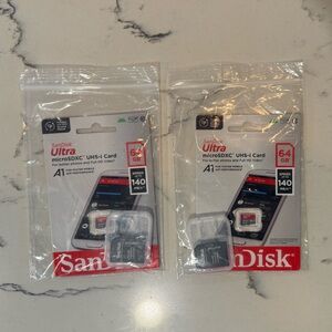 Two (2) SanDisk Ultra 64GB microSDXC UHS-I